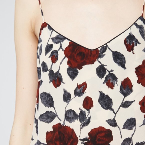 Ganni 100% silk slip dress in brick rose size 40 - Picture 2 of 7